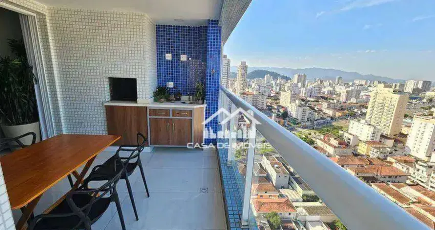 Vende apartamento com 115m², 3 dormitórios, 2 suítes, 2 vagas, lazer, próximo a praia, na pompéia.