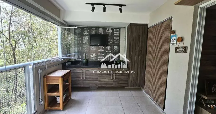 Vende apartamento com 75m², 2 dormitórios sendo 1 suíte, 1 vaga