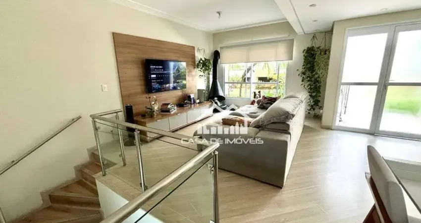 Vende casa em condomínio de 105m², 3 dormitórios, 2 vagas e depósito