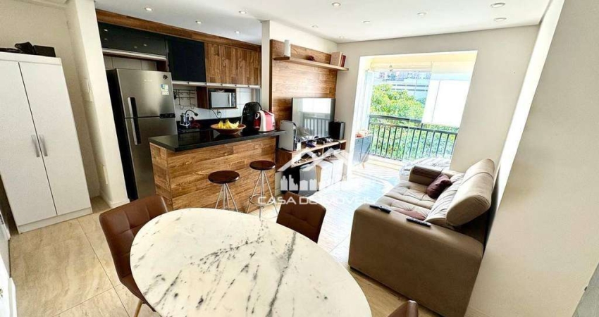 Vende apartamento de 57m², com 2 dormitórios, 1 suíte, 1 vaga e lazer completo, na Vila Andrade