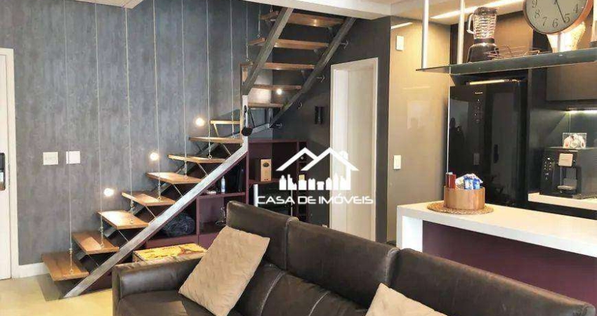 Apartamento Duplex à venda, 80m², 1 suíte, 2 vagas, no Campo Belo