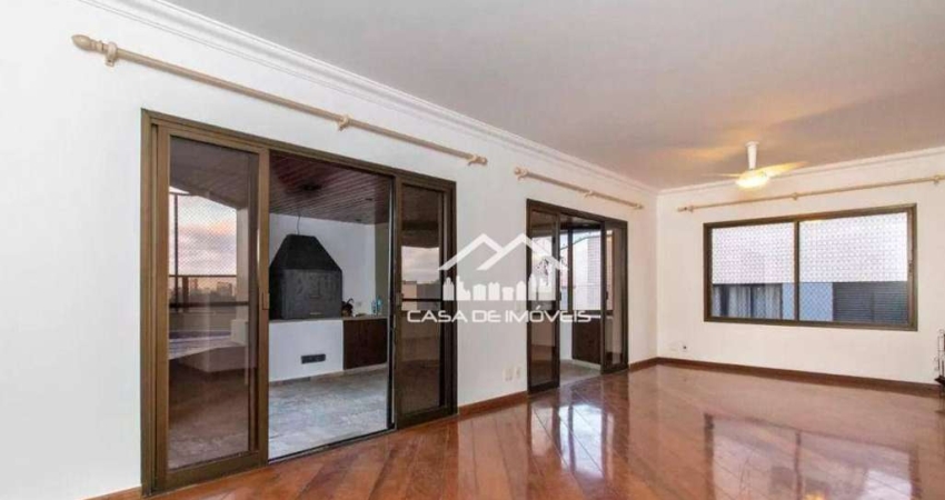 Aluga apartamento 200m, com 4 dormitórios e 4 vagas, no Morumbi.