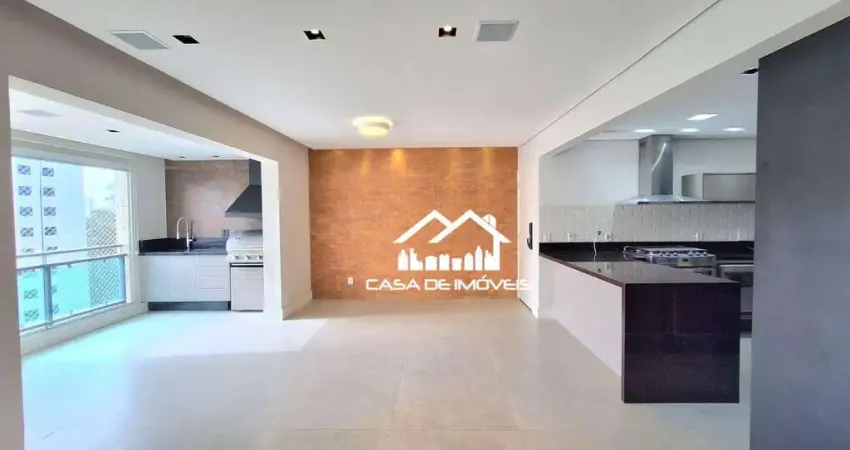 Vende ou aluga apartamento de 119m², com 2 suítes, 2 vagas, varanda gourmet, depósito e lazer completo