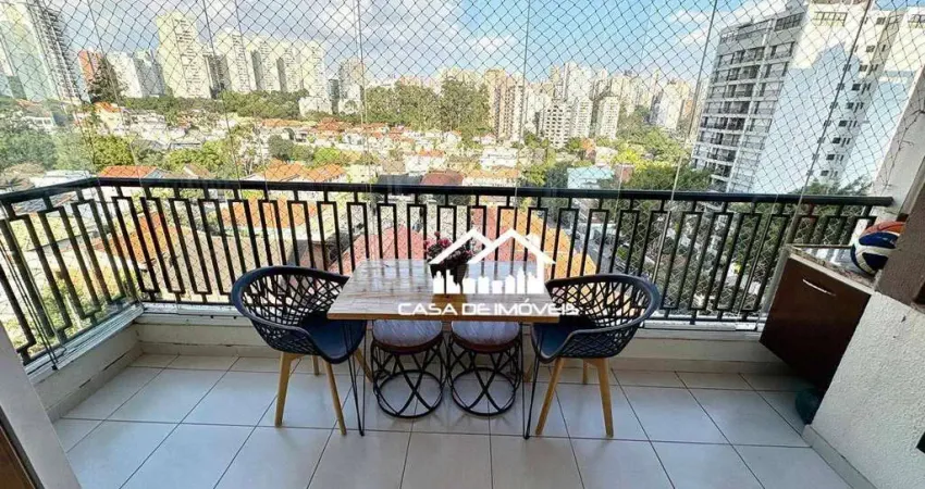 Vende apartamento de 88m², com 2 suítes, 2 vagas e varanda gourmet, no Jardim Londrina.