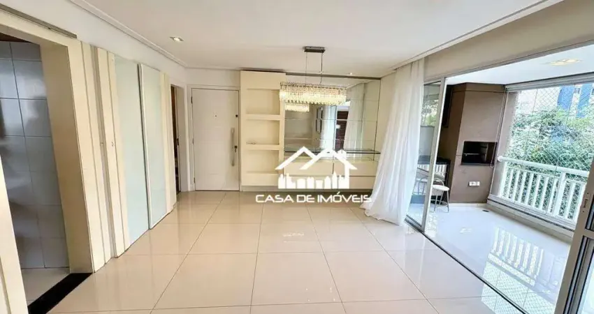 Aluga apartamento de 128m², 3 dormitórios, 1 suíte, 2 vagas e varanda gourmet, na Vila Andrade.