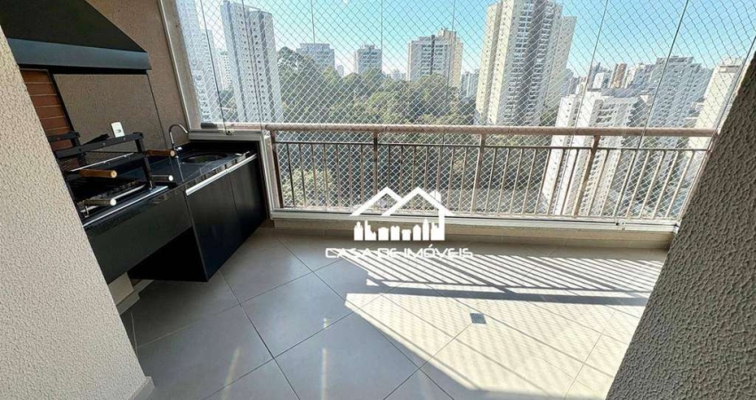 Aluga apartamento de 75m², com 2 dormitórios, 1 suíte e  2 vagas, na Vila Andrade