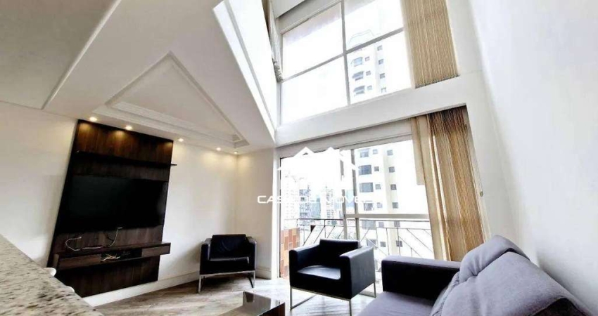 Vende apartamento Duplex, 57m², 1 suíte, 1 vaga, na Vila Nova Conceição