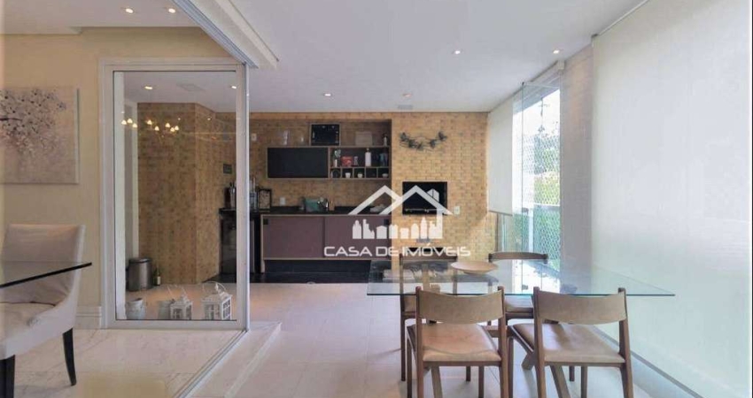 Aluga apartamento de alto padrão no Campo Belo, com 201m², 3 suítes, 4 vagas e lazer clube.