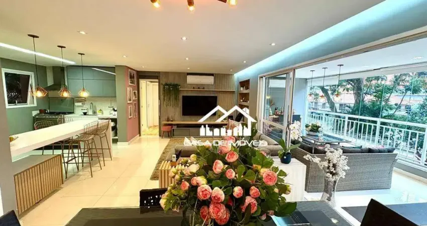 Vende apartamento de 125m², 3 dormitórios, 1 suíte, 3 vagas, varanda gourmet no Alto da Boa Vista