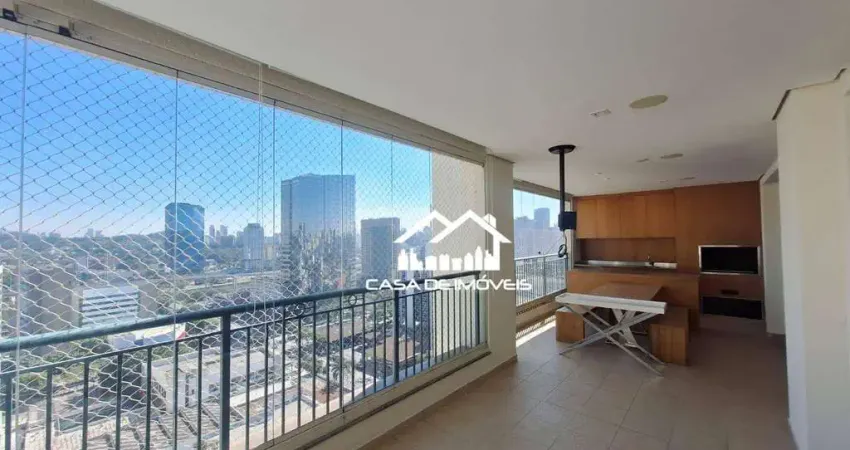 Apartamento para venda ou locação, 178m², 3 suítes, 3 vagas, no Brooklin