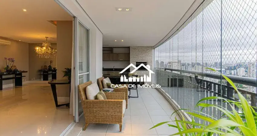 Vende apartamento de alto padrão com 229m², 4 suítes, 4 vagas, com lazer clube no Brooklin
