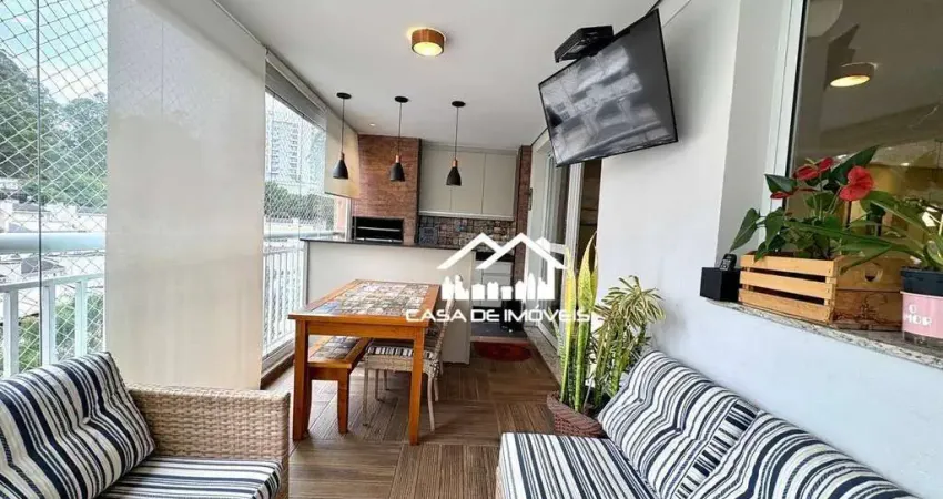 Vende apartamento de 127m², com 3 dormitórios, sendo 1 suíte, varanda gourmet, depósito e 2 vagas, na vila andrade