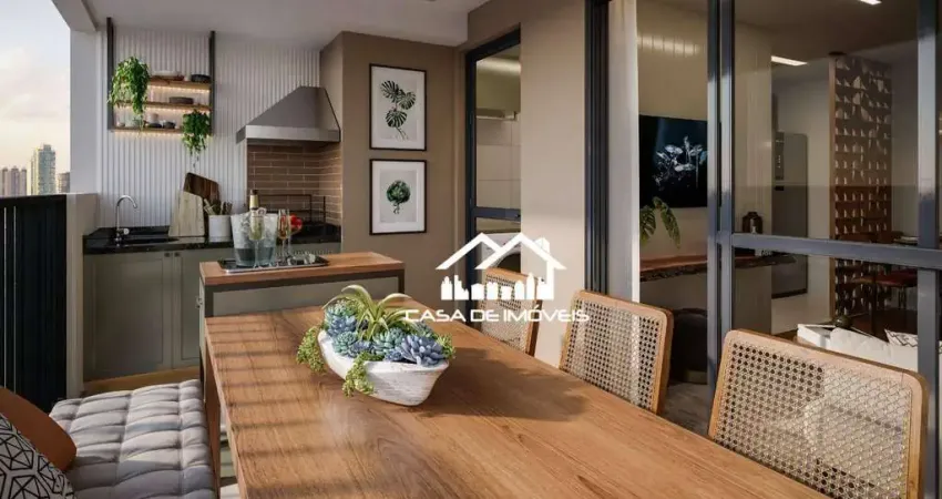 Vende apartamento de 60m³, com 2 dormitórios, 1 suíte e 1 vaga na vila andrade