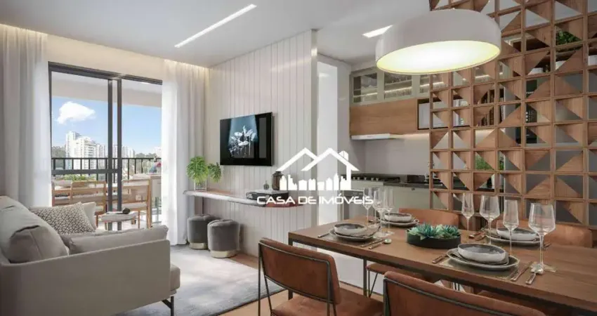 Vende apartamento de 60m³, com 2 dormitórios, 1 suíte e 1 vaga na vila andrade