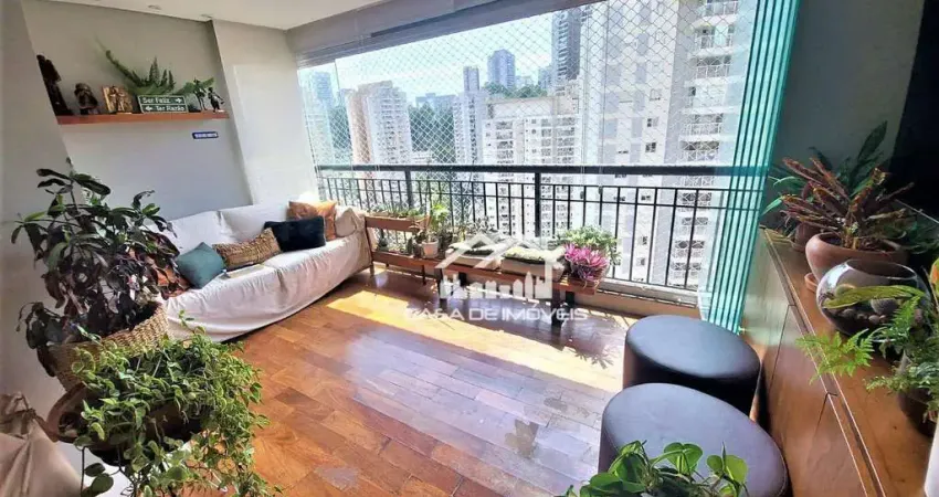 Aluga apartamento mobiliado com 67m², 2 dormitórios, prédio novo com lazer clube na vila andrade.