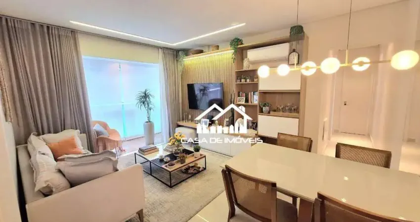 Vende apartamento mobiliado na pompéia, com 70m², 2 dormitórios, 1 suíte, 2 vagas, em condomínio novo.