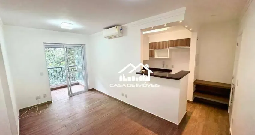 Aluga apartamento de 55m², com 2 dormitórios, 1 vaga e varanda na Vila Andrade