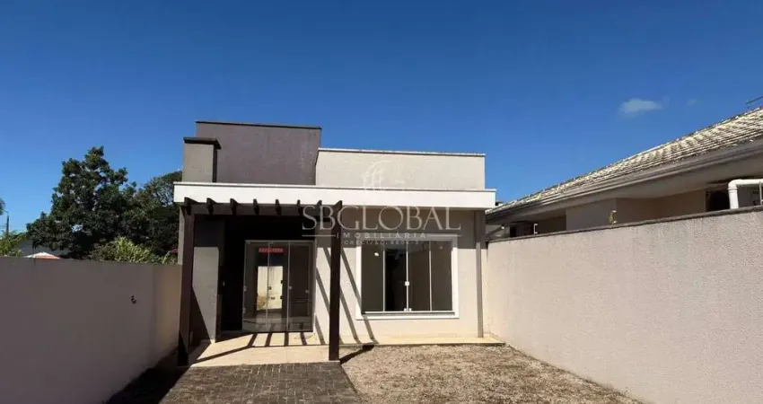 Casa nova localizada no balneário rainha do mar, apenas 480 metros da praia em itapoá-sc