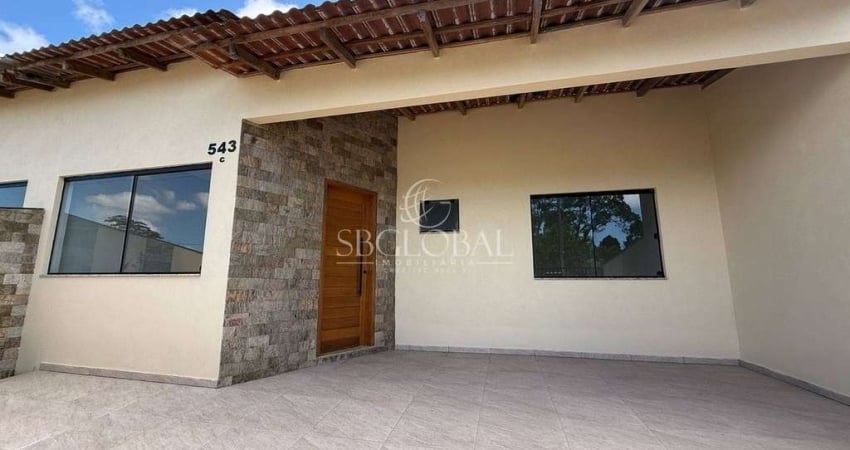 Casa nova com excelente acabamento no Balneário Jardim Pérola do Atlantico em Itapoá-SC