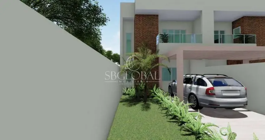 Sobrado com 138m² de área construida á 400 metros da praia na barra do sai em itapoá-sc