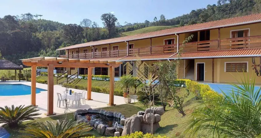 Chácara com 7 dormitórios à venda, 12000 m² por r$ 1.980.000,00 - moinho - nazaré paulista/sp