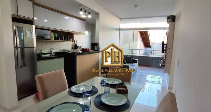 Apartamento com 2 dormitórios para alugar, 64 m² por R$ 2.809/mês - Nova Atibaia - Atibaia/SP