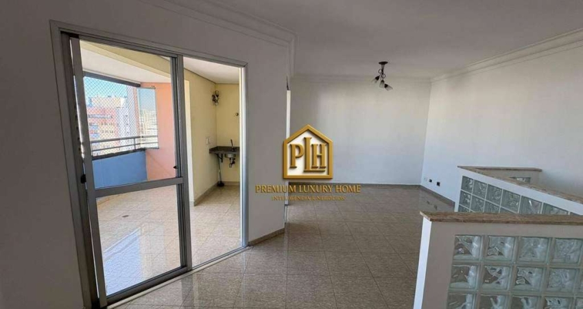 Apartamento com 3 dormitórios para alugar, 137 m² por R$ 6.800/mês - Tatuapé - São Paulo/SP
