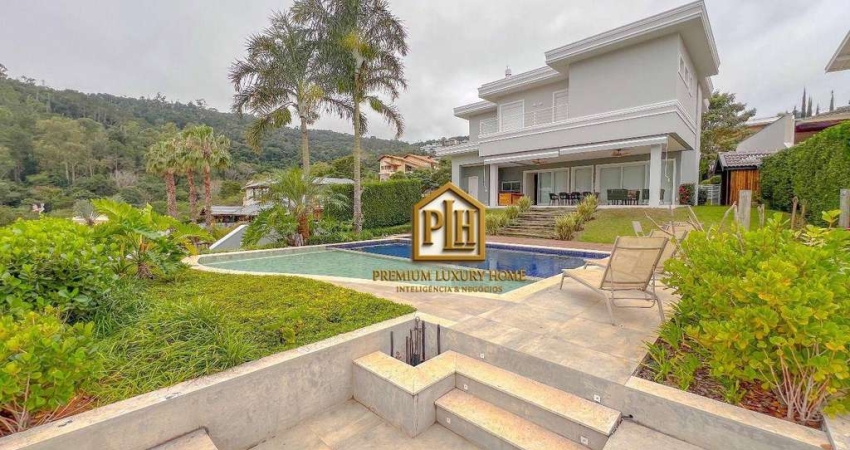 Casa à venda no Condomínio Porto Atibaia – 4 dormitórios, vista para o lago, área gourmet e piscina!