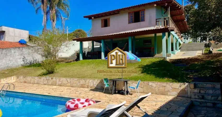 Chácara com 3 dormitórios para alugar, 1200 m² por r$ 4.640/mês - jardim estância brasil - atibaia/sp