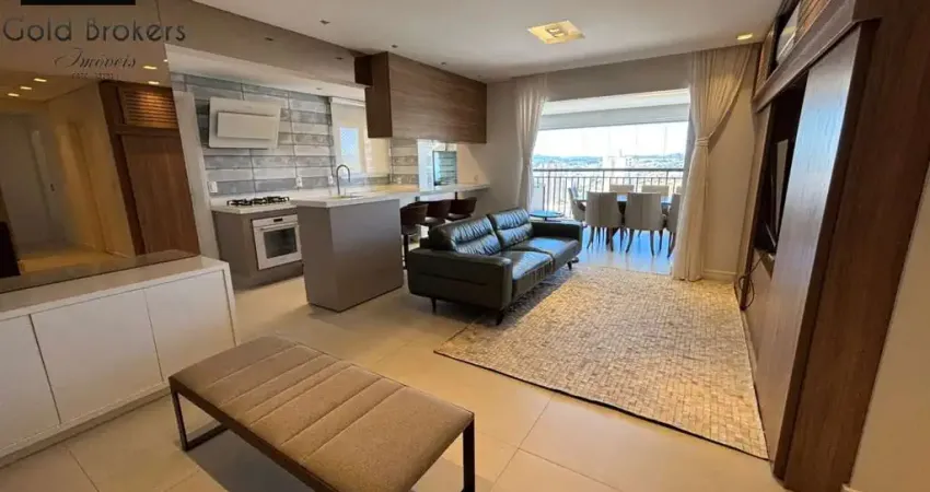 Apartamento mobiliado de 128m² com 3 suítes no condomínio alta vista ao lado do jundiaí shopping - sp