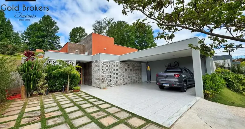 Casa com 232,48m² de área  em terreno de 1000m²,  4 dorm no cond. terras do caxambu em jundiaí/sp