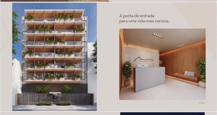 Lindo apartamento de 2 quartos e varanda em Botafogo  a 1 km da Lagoa