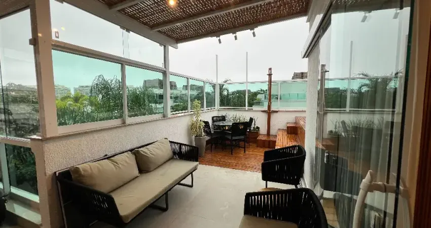 Cobertura De Luxo Alto Padrão no Recreio dos Bandeirantes, MOBILIADA.