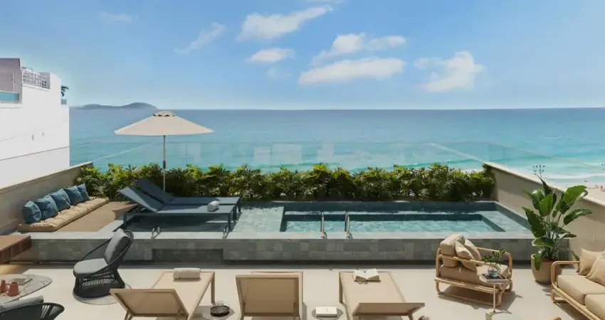 Apartamento studio com 38m2 em IPANEMA - LAZER COM VISTA MAR