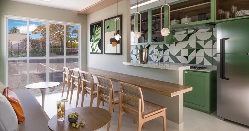 O imóvel no bairro barra olímpica possui 64 metros quadrados com 3 quartos sendo 1 suíte e 2 banheiros.