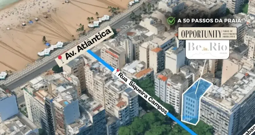 Lançamento de studios do opportunity em copacabana a 100 metros do mar na rua siqueira campos