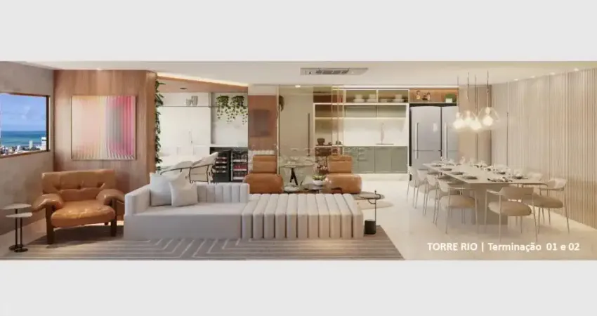 Lindo apartamento de 4 quartos, varanda e lazer completo para a família no Bairro da Boa Vista.