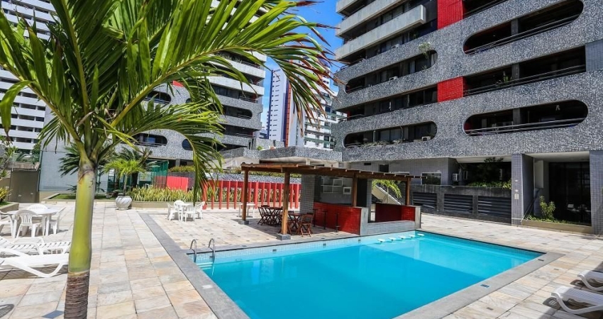 Excelente apartamento mobiliado em Boa Viagem com lazer completo.