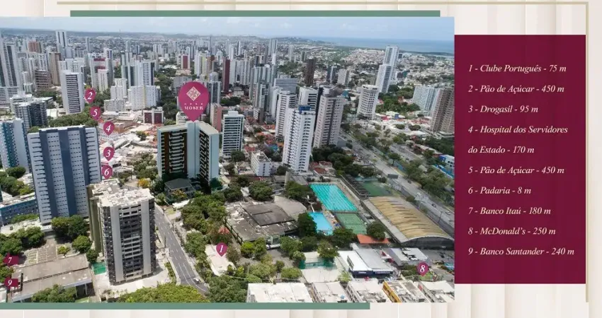 Apartamento com 2 quartos à venda na Avenida Conselheiro Rosa e Silva, 236, Graças, Recife