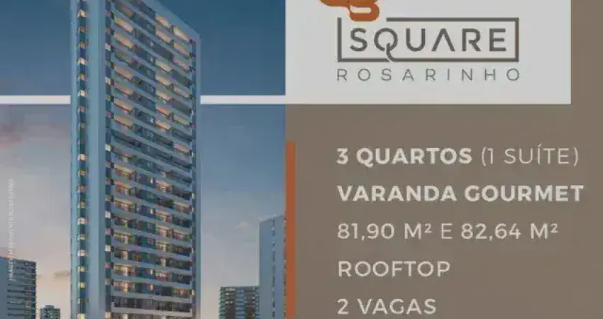 Square Rosarinho| Lindo Gabriel Bacelar na ZN | Financie 90% do Valor | 82m | 3 Quart