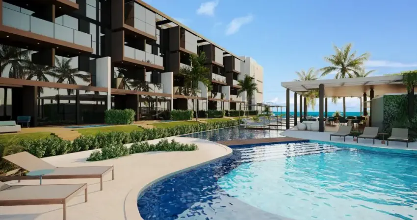 Naturê eco residência - flat com 1 quarto à venda na praia de muro alto