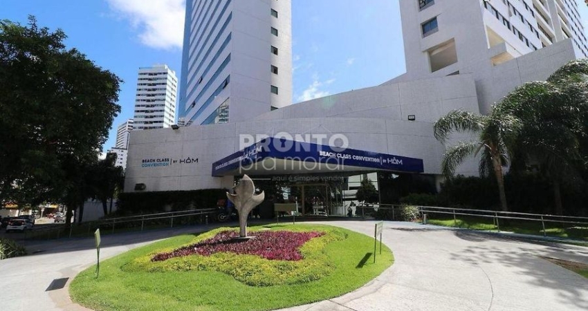 Excelente apartamento mobiliado localizado no bairro de Boa Viagem, com 32,97m² de área útil.
