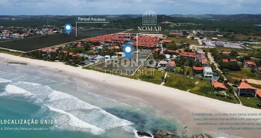 Excelente apartamento em condomínio beira mar, localizado na praia de carneiros, com 52,93m² de área útil.