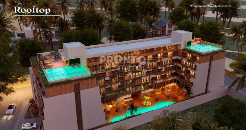 Mauna home resort-excelente flat tipo studio em construção localização na praia de carneiros, com 19,00m² de área útil.