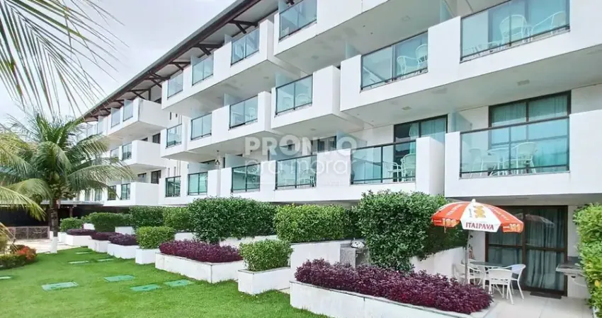 Excelente flat mobiliado localizado em porto de galinhas, com 24,57m² de área útil.