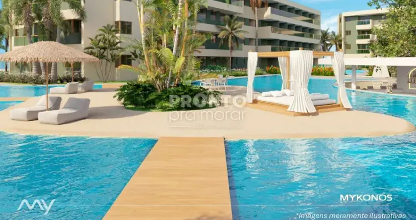 Excelente flat em construção localizado em muro alto, com 26m² de área útil.