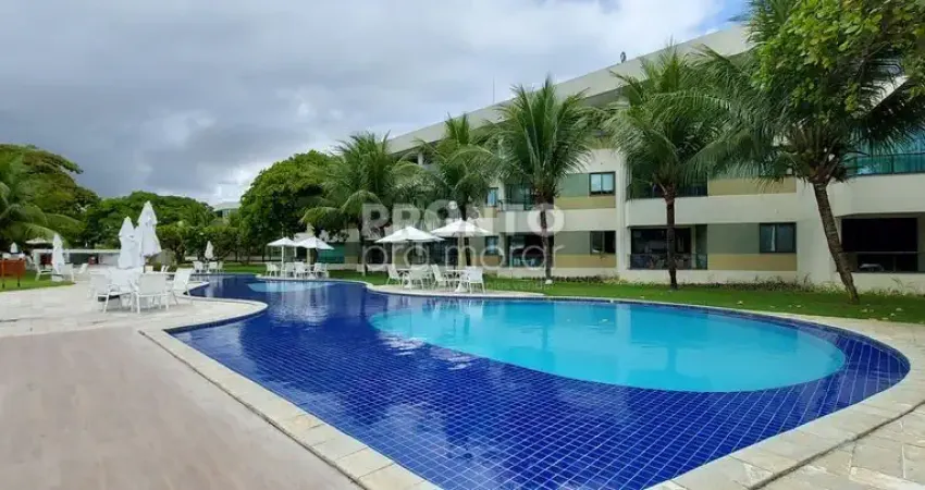 Excelente flat mobiliado localizado em carneiros com 33,90m², condomínio beira mar.