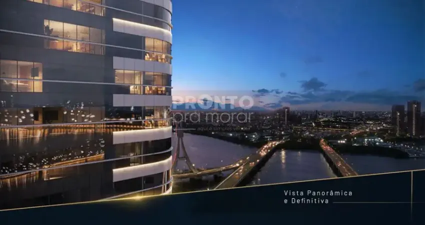 Repasse de excelente flat em construção localizado no pina, com 39,98m² de área útil.