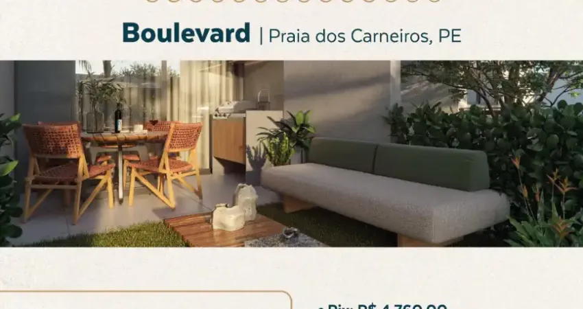 Studio por 476.000 boulevard praia dos carneiros - tamandaré-pe