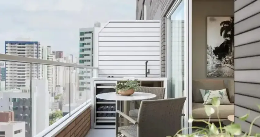 Studio suíte com varanda em sollaro em boa viagem - recife-pe